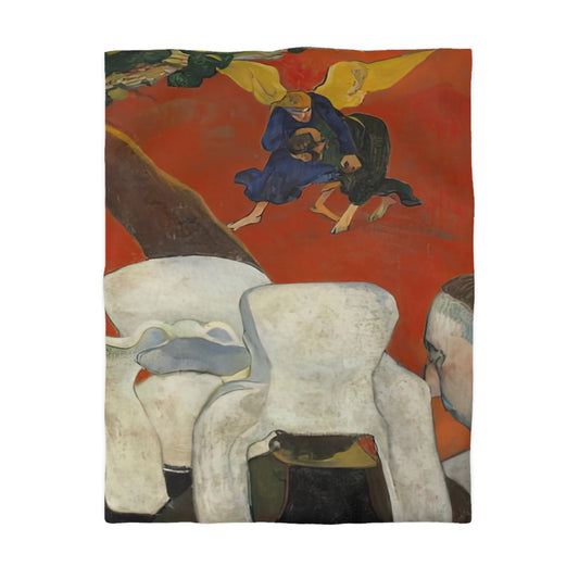 Gauguin, Paul - Vision of the Sermon (Jacob Wrestling with the Angel) (1888) - Microfiber Duvet Cover