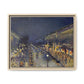 Pissarro, Camille - The Boulevard Montmartre At Night (1897) - Matte Canvas, Framed