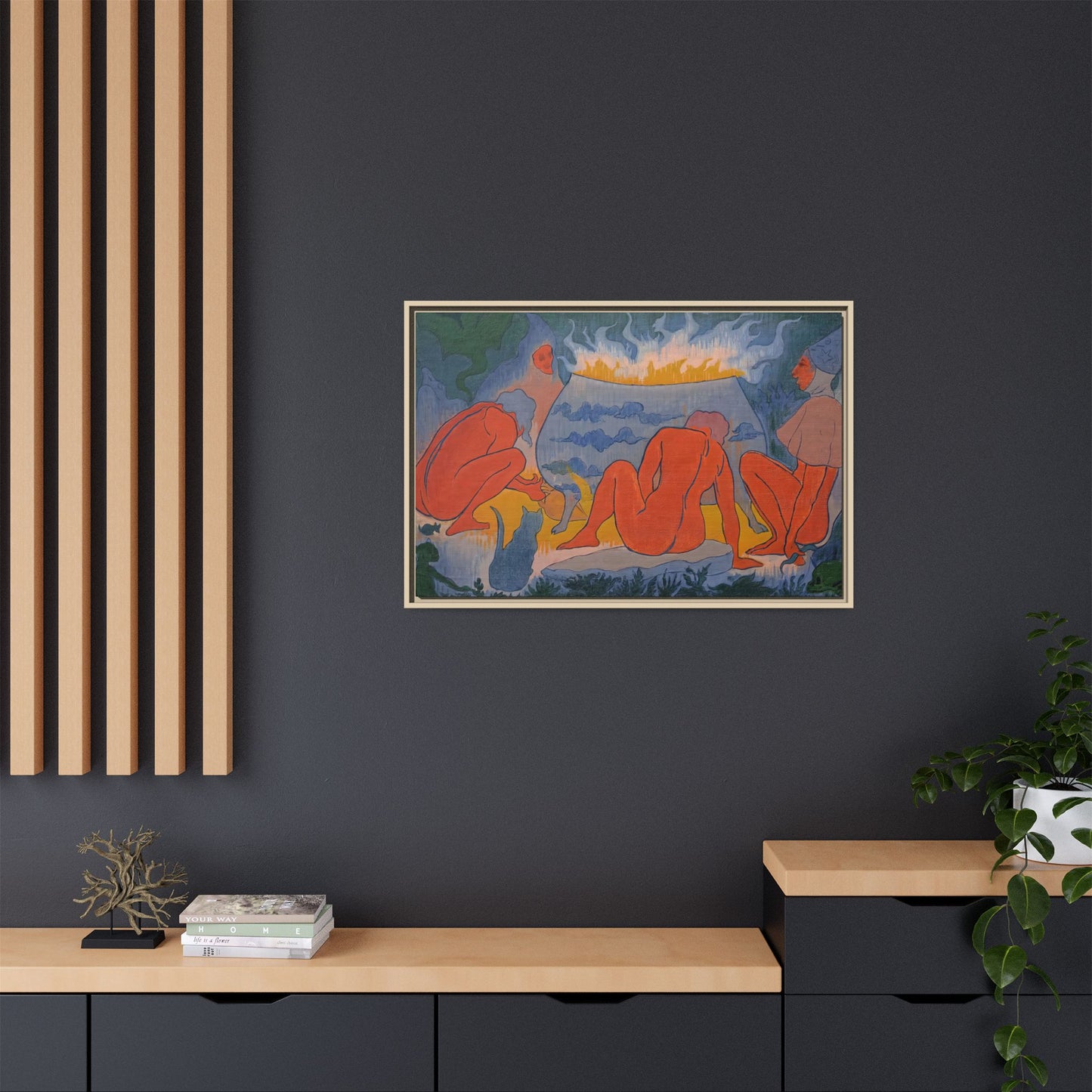 Ranson, Paul - Witches Around the Fire (1891) - Matte Canvas, Framed