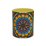 Emerald Arrows Mandala - Colorful Accent Mugs