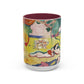 Matisse, Henri - The Joy of Life (1905) - Colorful Accent Mugs