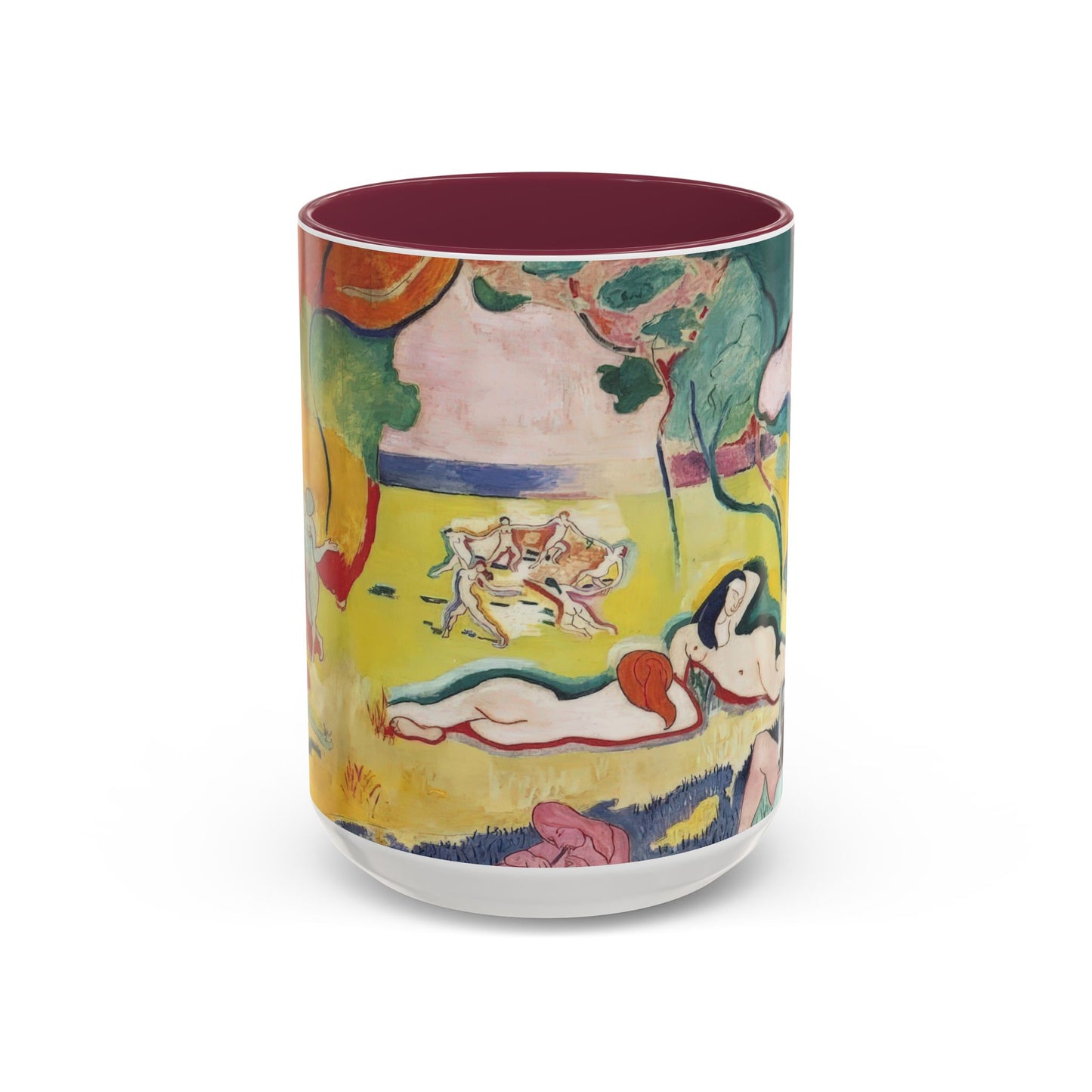 Matisse, Henri - The Joy of Life (1905) - Colorful Accent Mugs