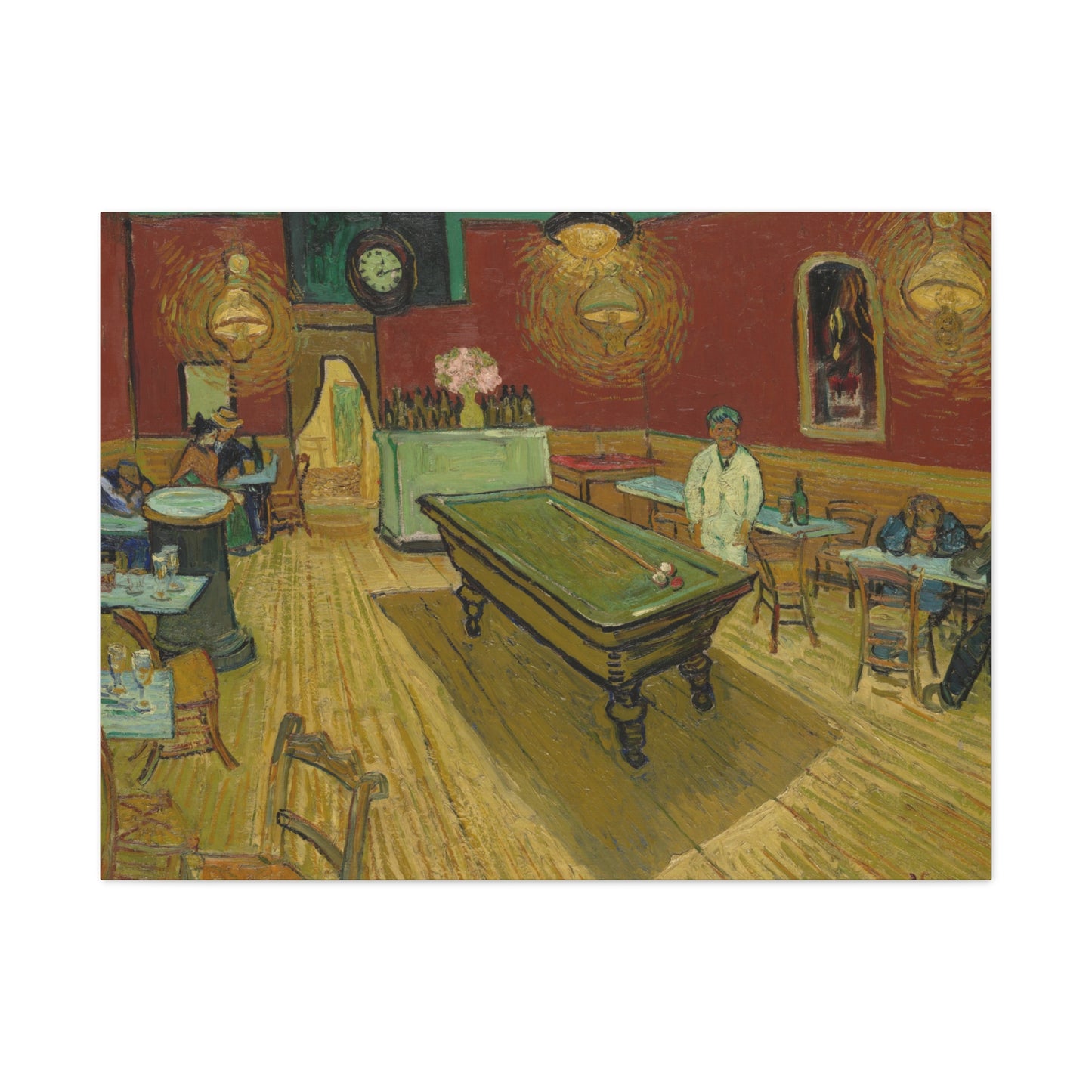 Van Gogh, Vincent - The Night Cafe (1888) - Canvas Block, unframed
