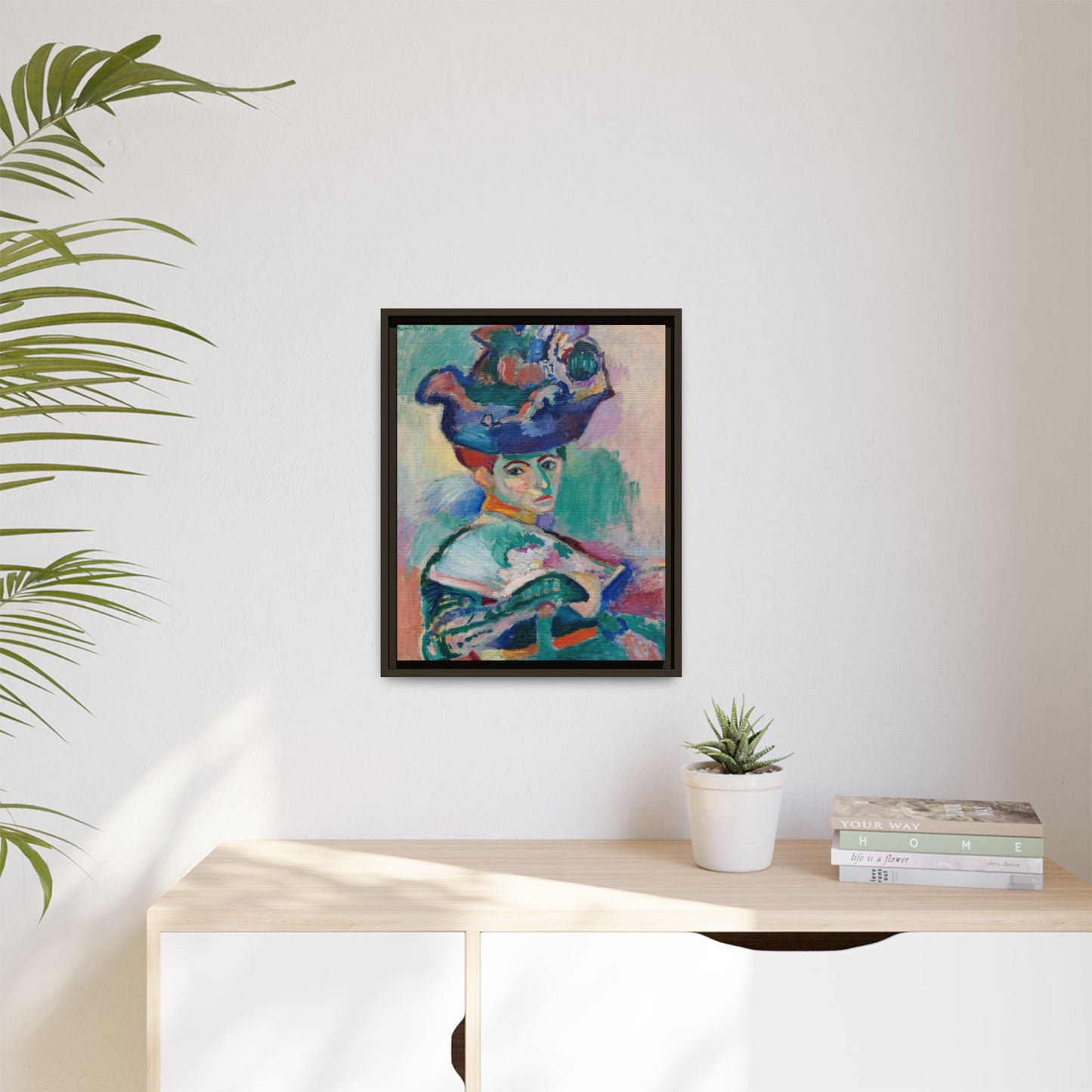 Matisse, Henri - Woman with a Hat (1905) - Matte Canvas, Framed