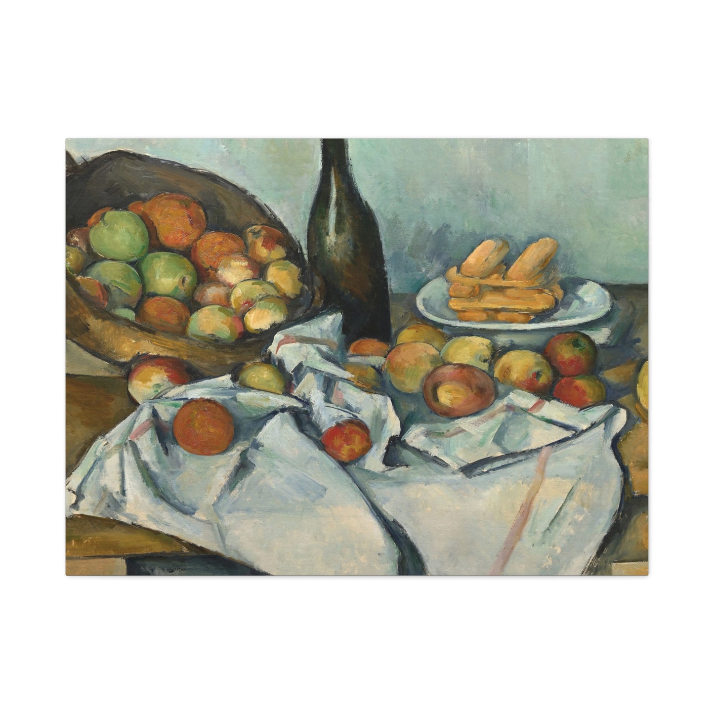 Cézanne, Paul - Basket of Apples (1893) - Canvas Block, unframed