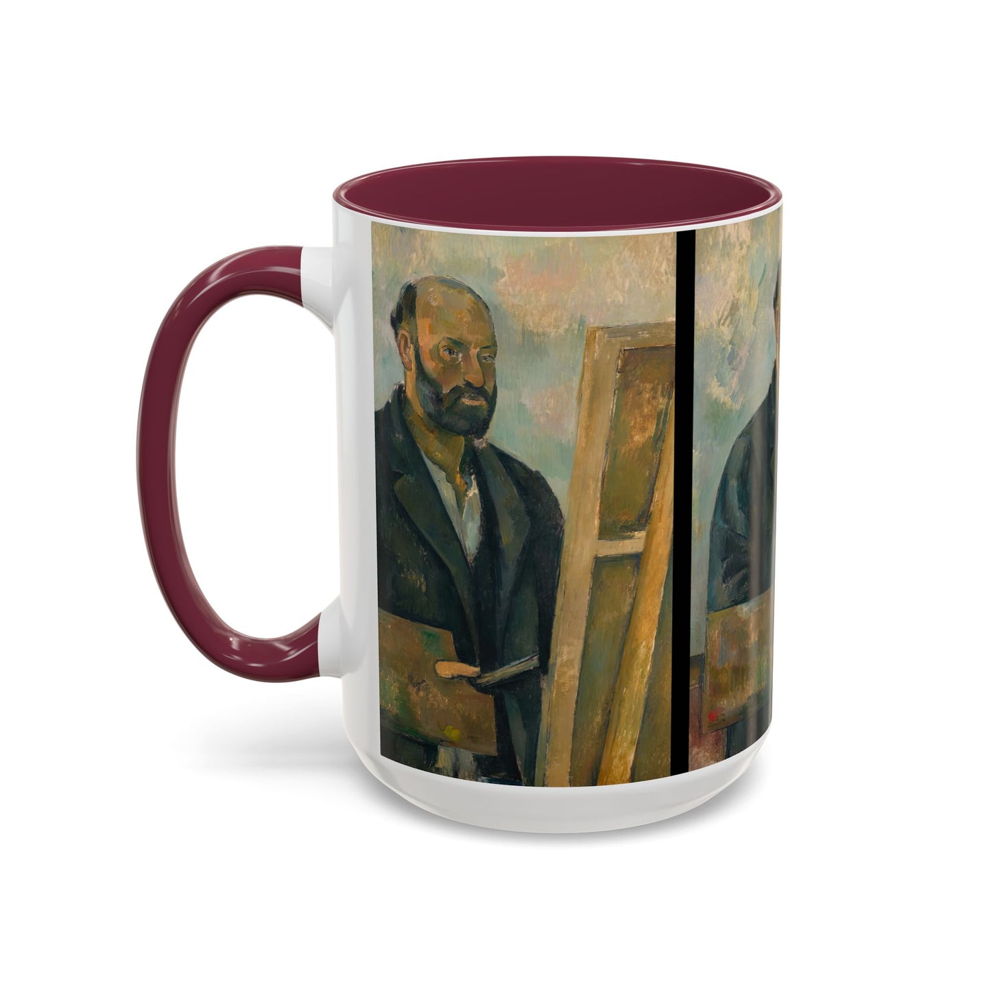 Cézanne, Paul - Portrait of the Artist with a Palette (1890) - Colorful Accent Mugs