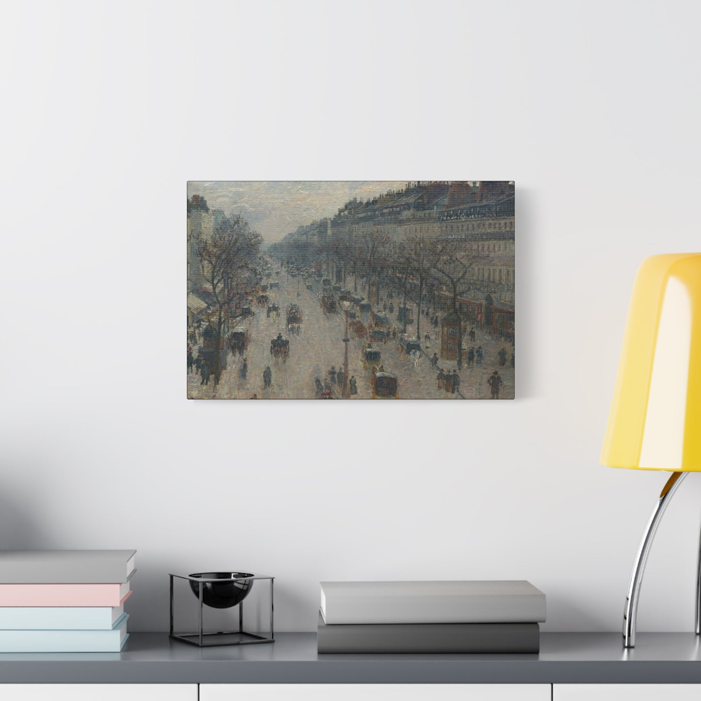 Pissarro, Camille - Boulevard Montmartre, Winter Morning (1897) - Canvas Block, unframed
