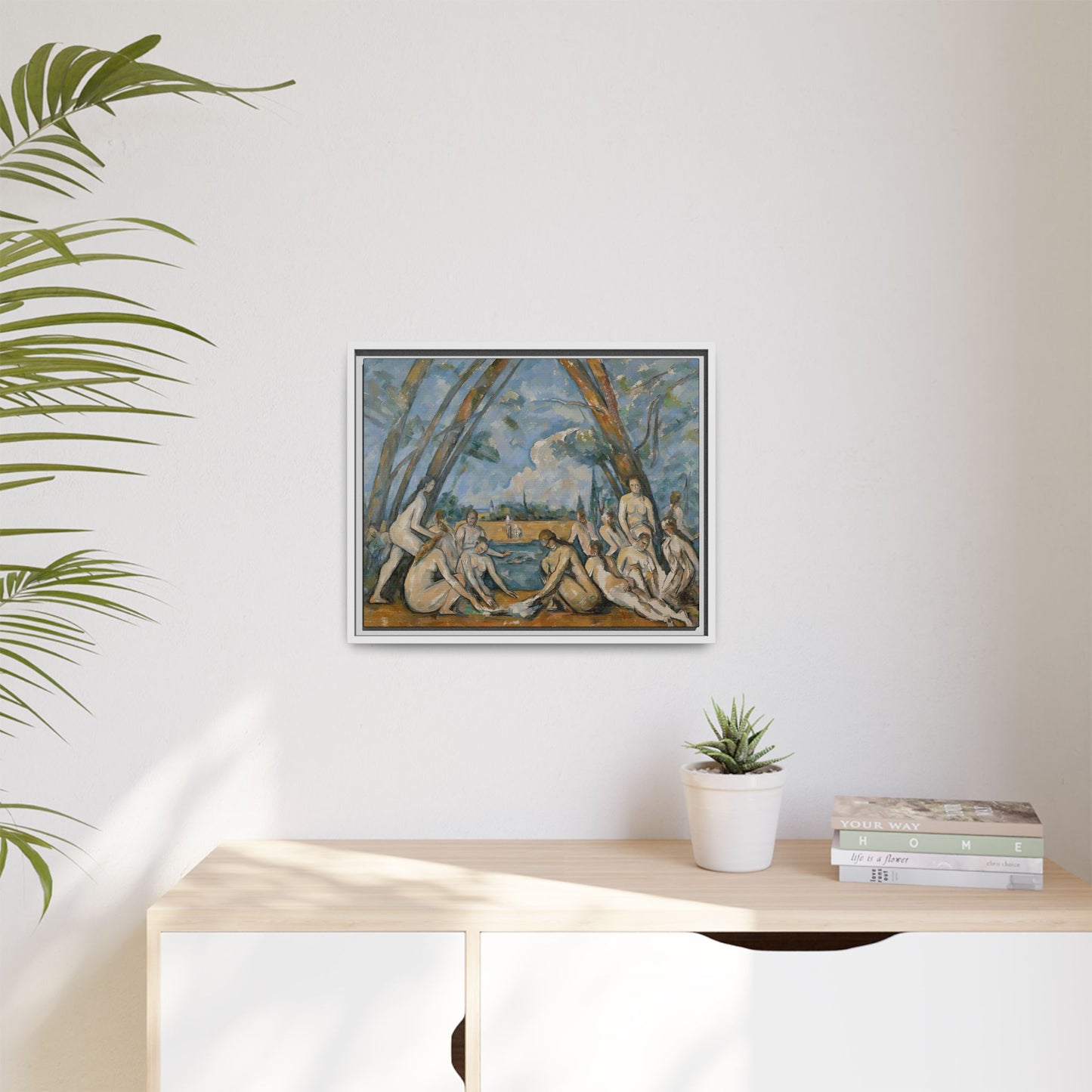 Cézanne, Paul - The Large Bathers (1906) - Matte Canvas, Framed