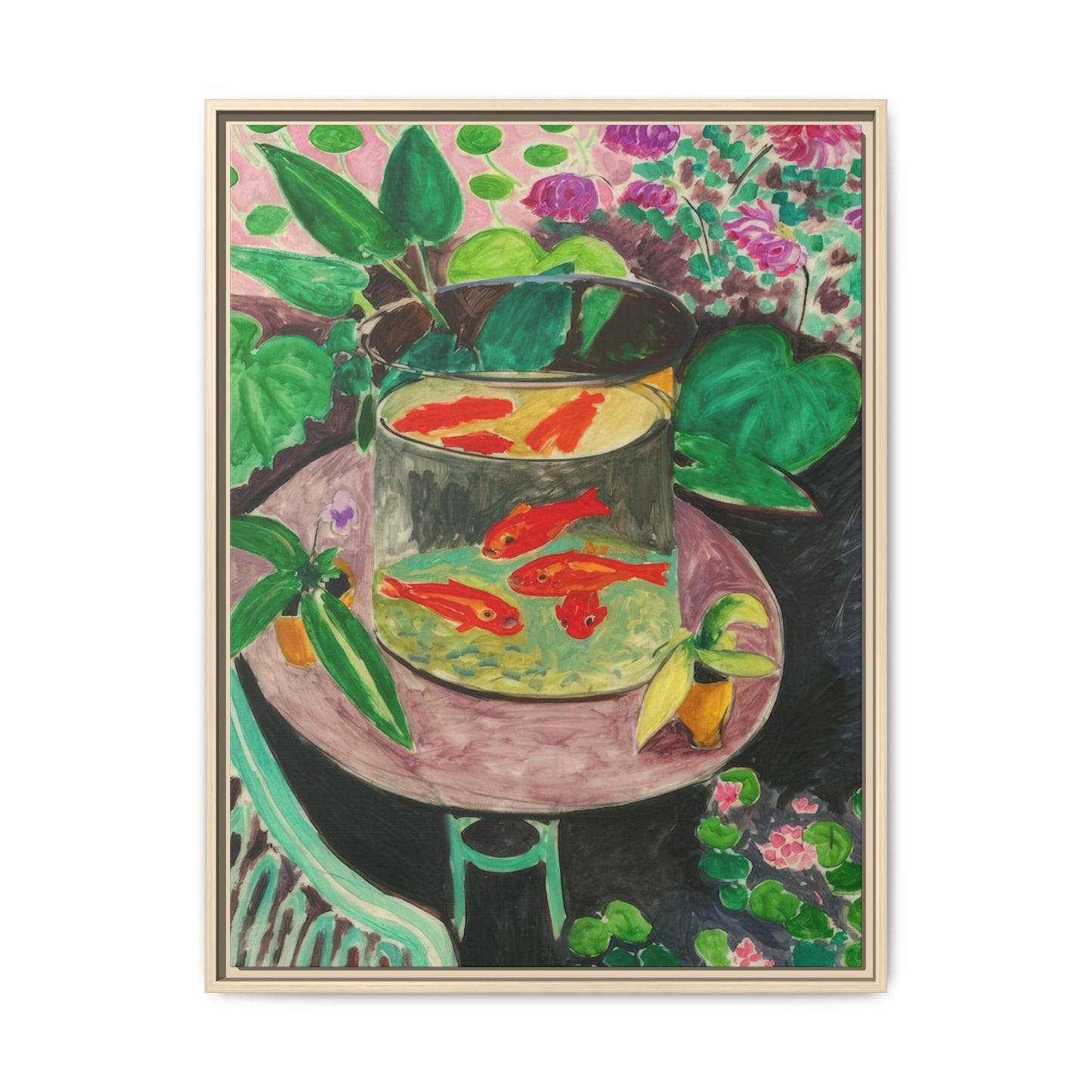 Matisse, Henri - The Goldfish (1912) - Matte Canvas, Framed