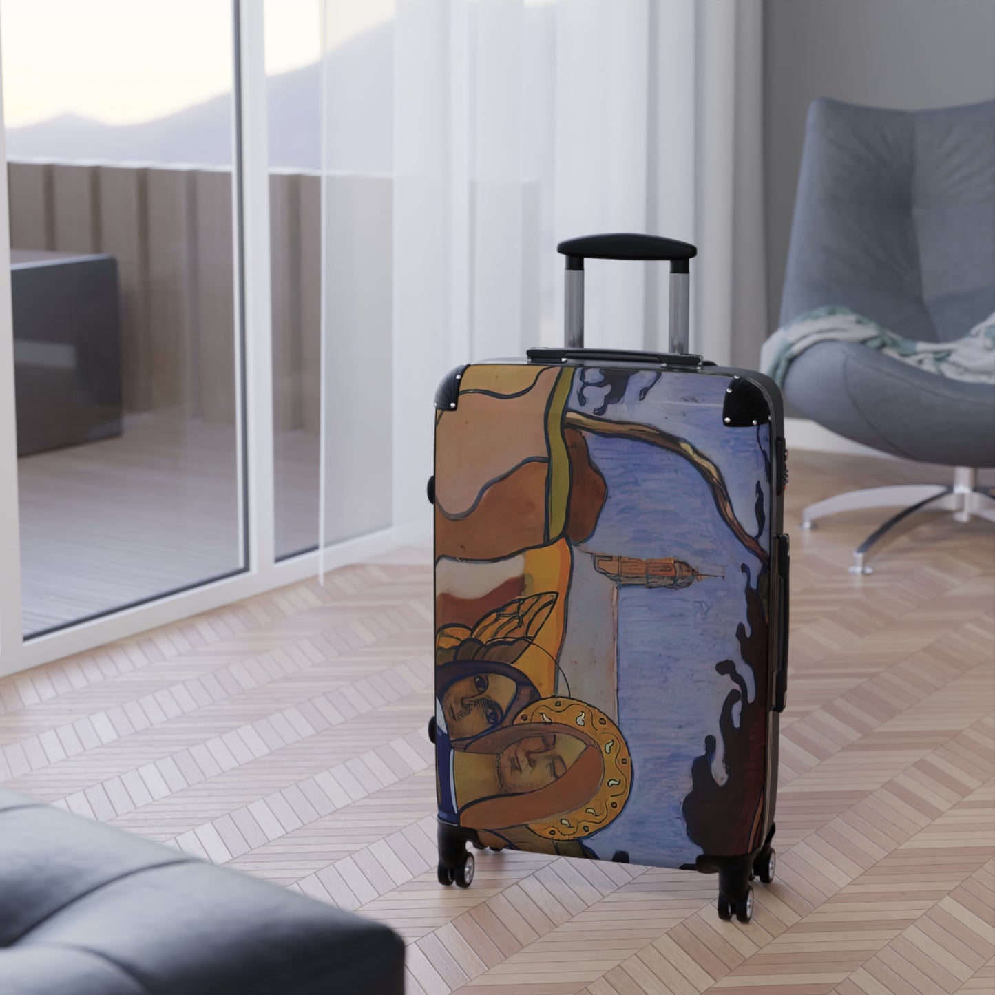 Filiger, Charles - Virgin and Two Angels (1895) - Suitcase