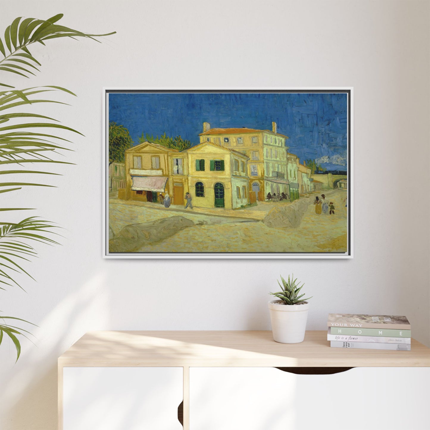 Van Gogh, Vincent - The Yellow House (1888) - Matte Canvas, Framed