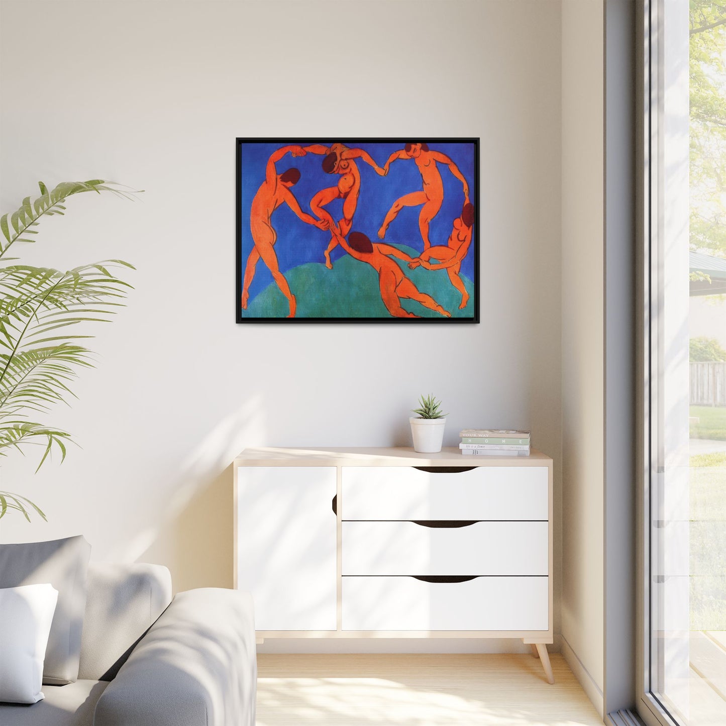 Matisse, Henri - Dance (II) (1910) - Matte Canvas, Framed