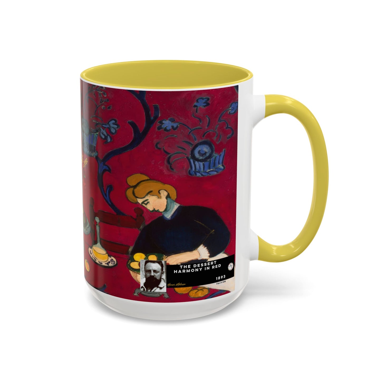 Matisse, Henri - The Dessert Harmony in Red (1908) - Colorful Accent Mugs