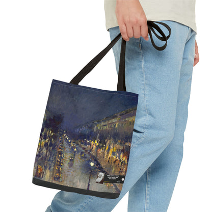 Pissarro, Camille - The Boulevard Montmartre At Night (1897) - Tote Bag