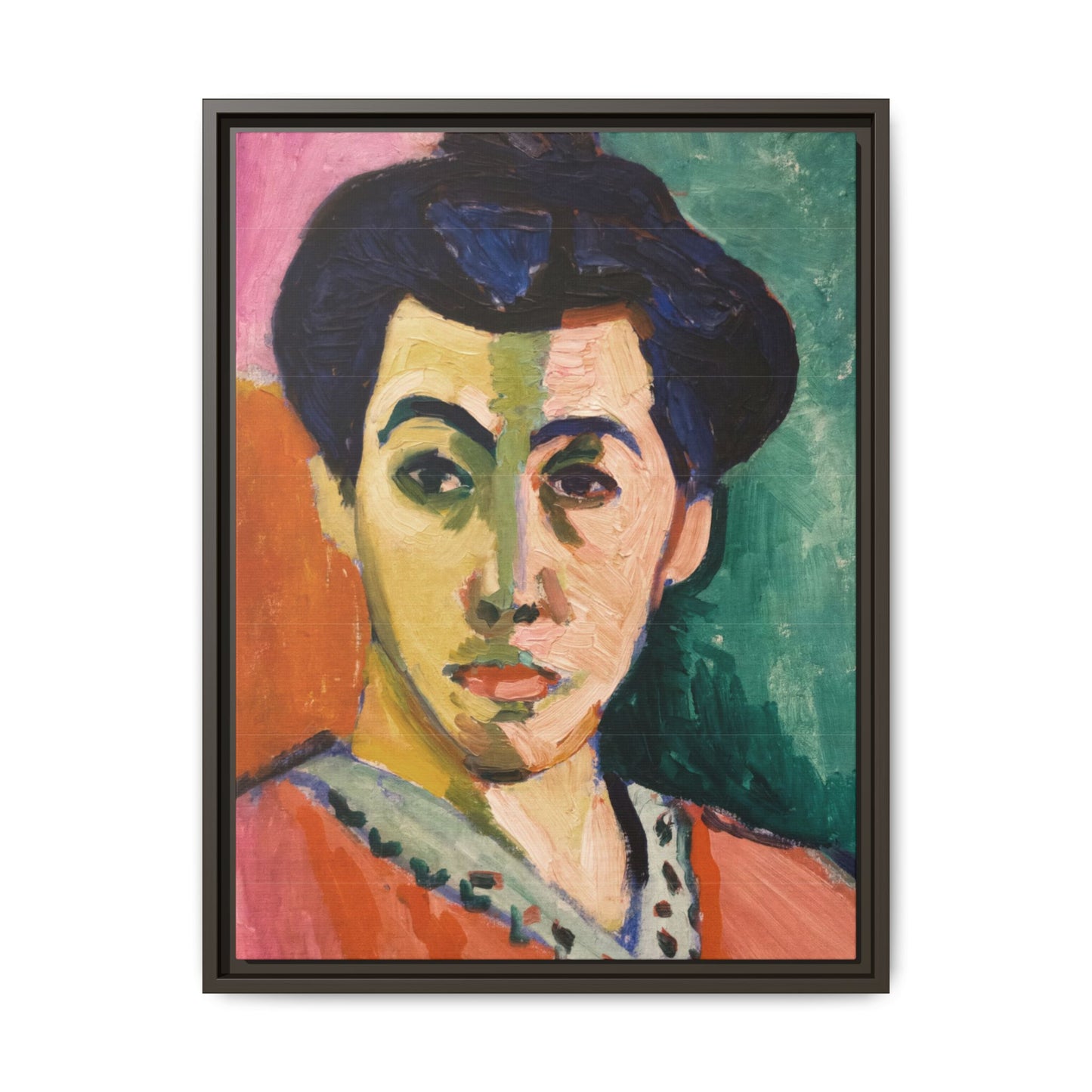 Matisse, Henri - The Green Stripe (1905) - Matte Canvas, Framed