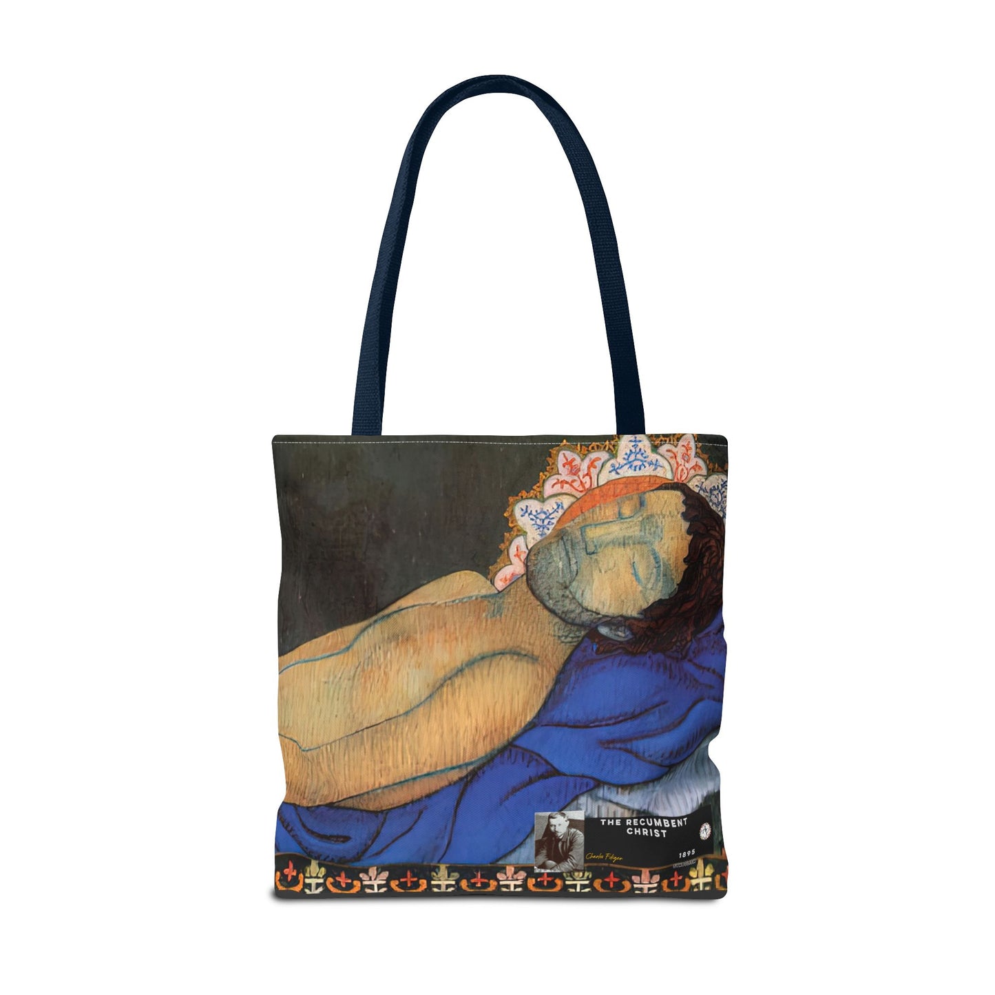 Filiger, Charles - The Recumbent Christ (1895) - Tote Bag