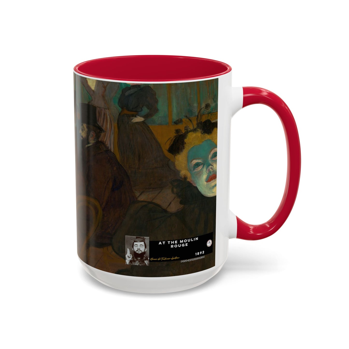 Toulouse-Lautrec, Henri - At the Moulin Rouge (1892) - Colorful Accent Mugs
