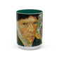 Van Gogh, Vincent - Self Portrait with Bandaged Ear (1889) - Colorful Accent Mugs
