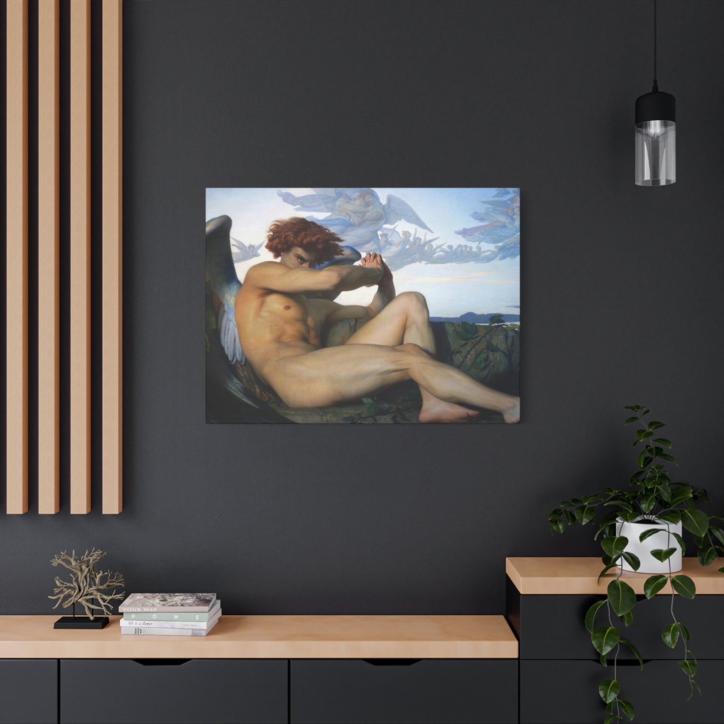 Cabanel, Alexandre - The Fallen Angel (1847) - Canvas Block, unframed