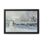 Monet, Claude - The Magpie (1868) - Matte Canvas, Framed