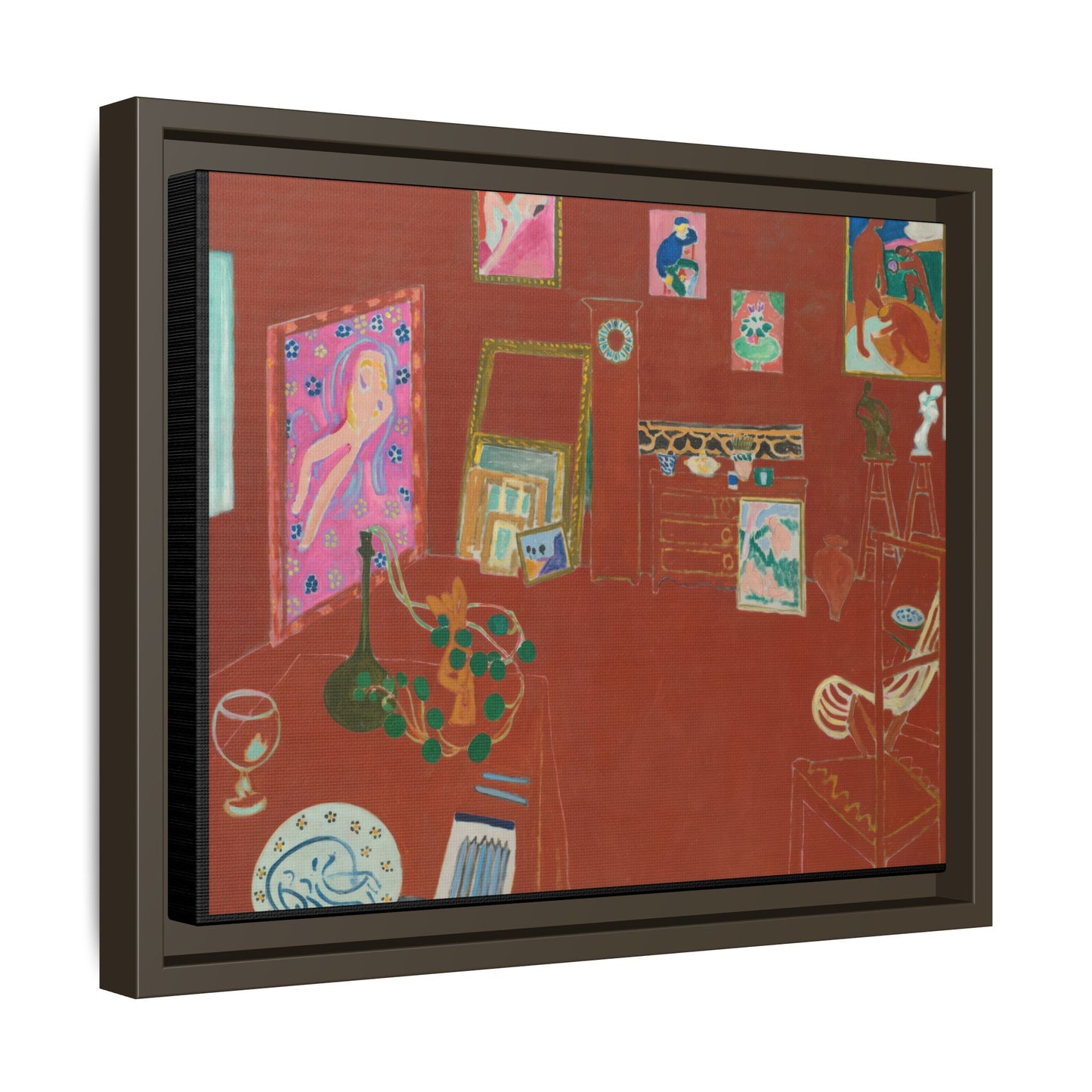 Matisse, Henri - The Red Studio (1911) - Matte Canvas, Framed