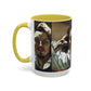 Courbet, Gustave - The Desperate Man (1843) - Colorful Accent Mugs