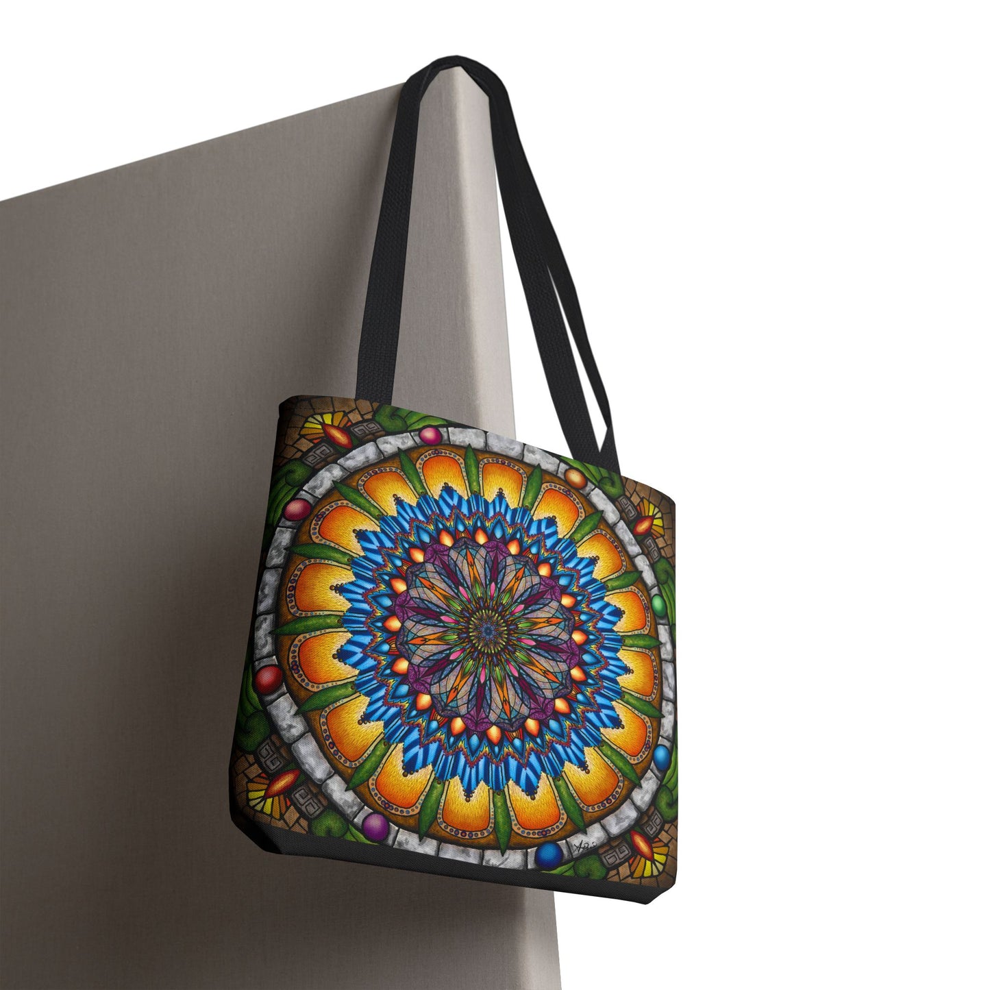 Pacio, Adam - Emerald Arrows Mandala - Tote Bag