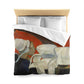 Gauguin, Paul - Vision of the Sermon (Jacob Wrestling with the Angel) (1888) - Microfiber Duvet Cover