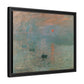 Monet, Claude - Impression, Sunrise (1872) - Matte Canvas, Framed