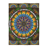 Emerald Arrows Mandala - Microfiber Duvet Cover
