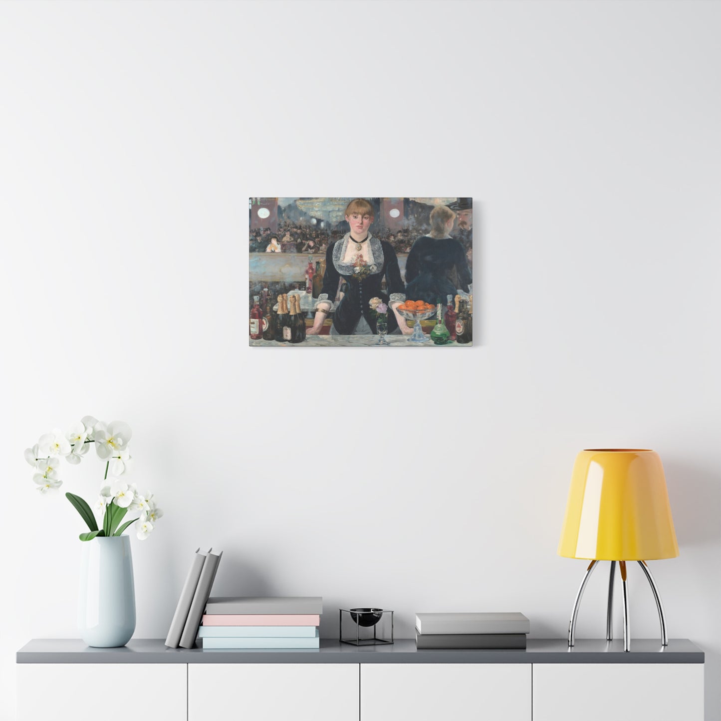 Manet, Édouard - A Bar at the Folies-Bergère (1880) - Canvas Block, unframed