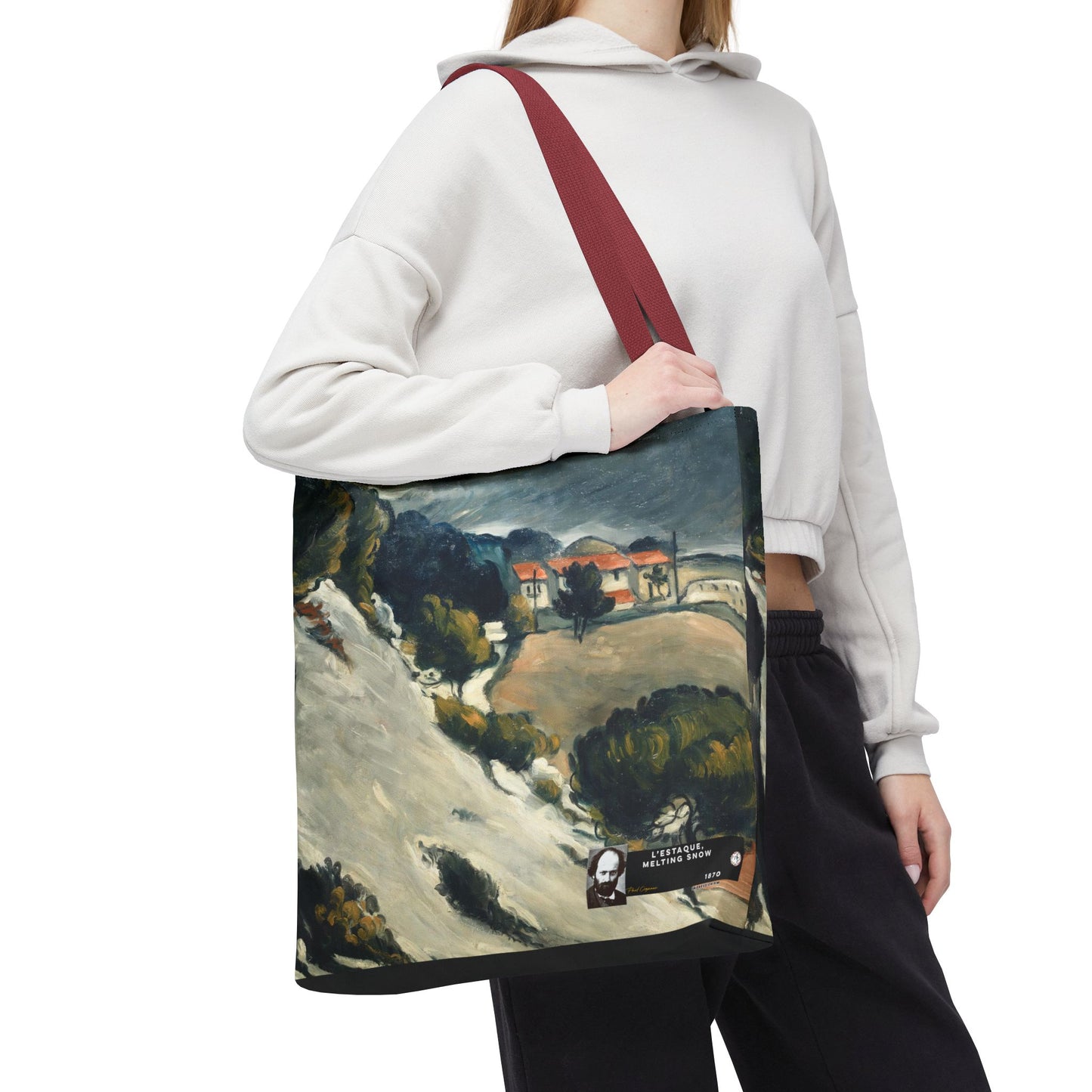 Cézanne, Paul - L’Estaque, Melting Snow (1870) - Tote Bag