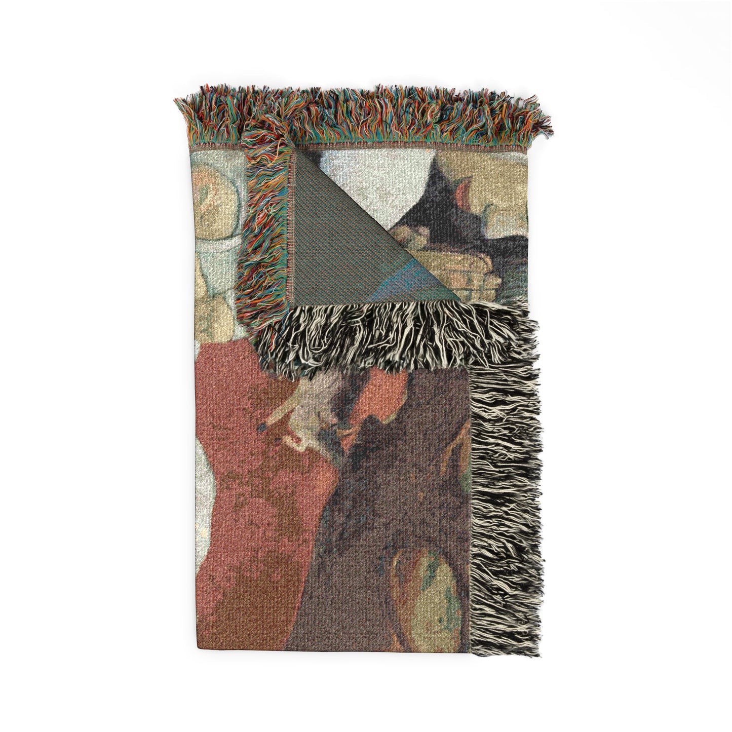 Gauguin, Paul - Vision of the Sermon (Jacob Wrestling with the Angel) (1888) - Woven Blanket