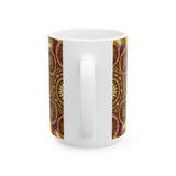 Lion Summer Mandala - Ceramic Mug