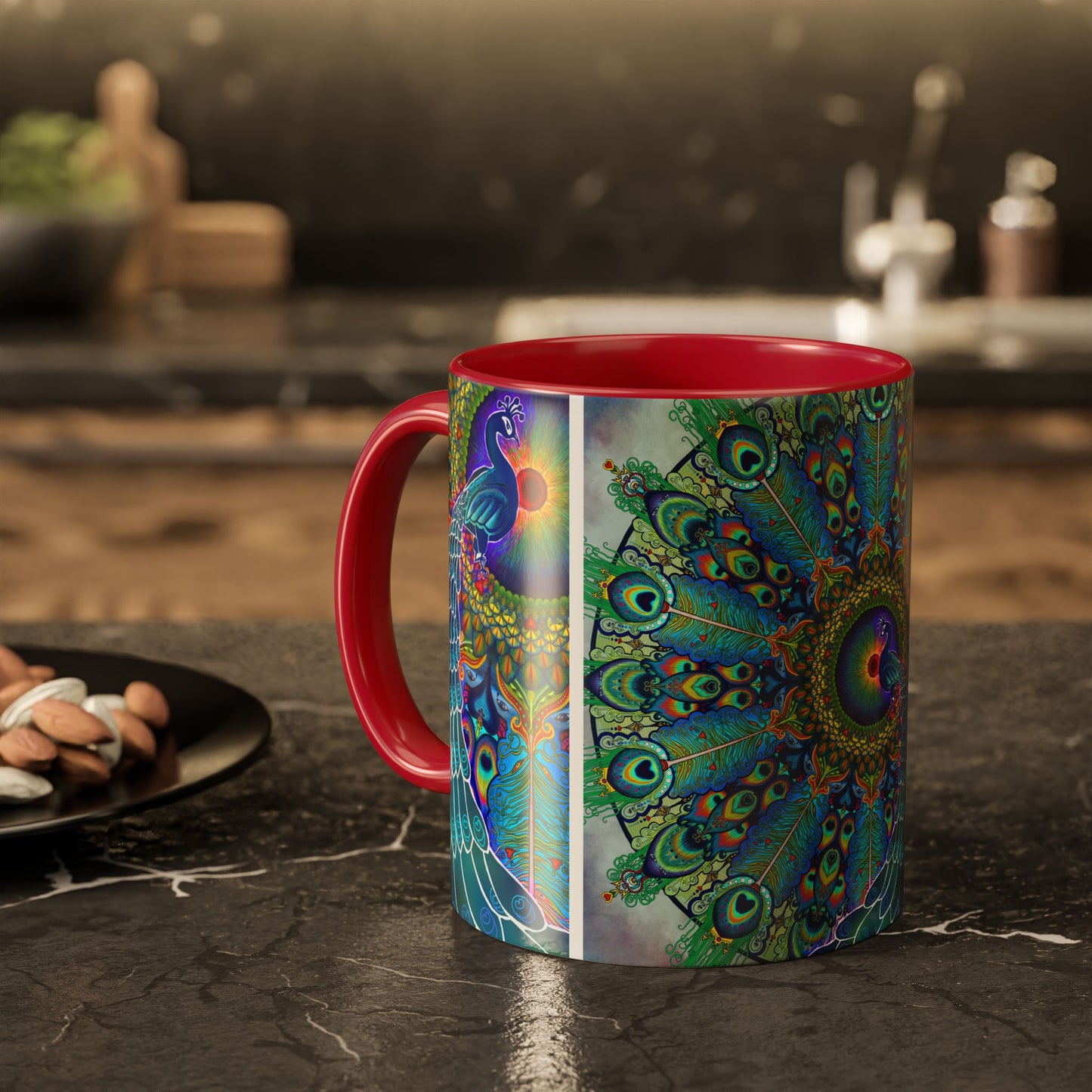 Pacio, Adam - Melek Taus Mandala - Colorful Accent Mugs