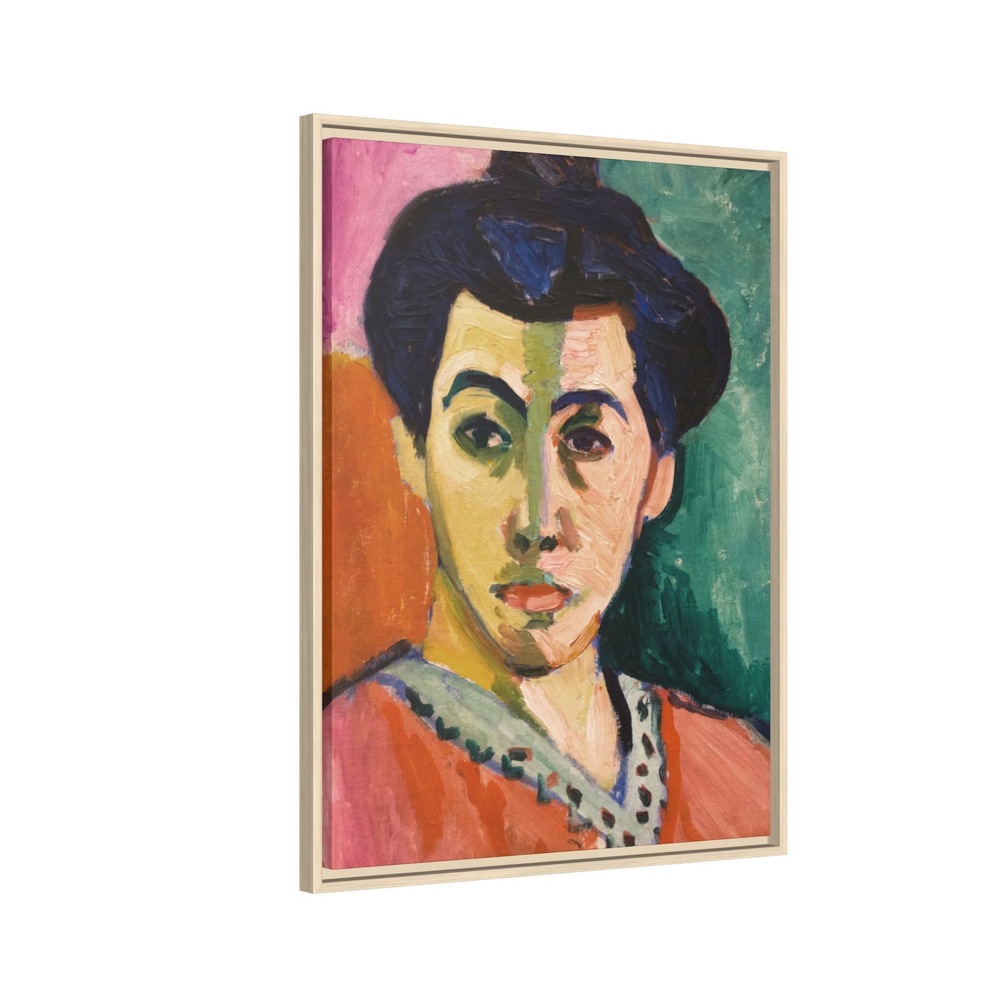 Matisse, Henri - The Green Stripe (1905) - Matte Canvas, Framed