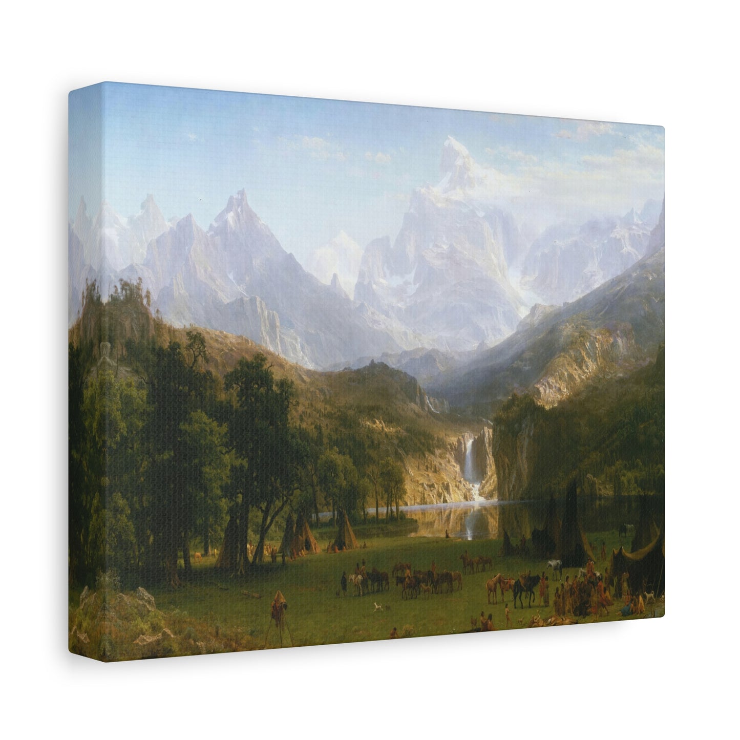 Bierstadt, Albert - The Rocky Mountains, Lander’s Peak (1863) - Canvas Block, unframed