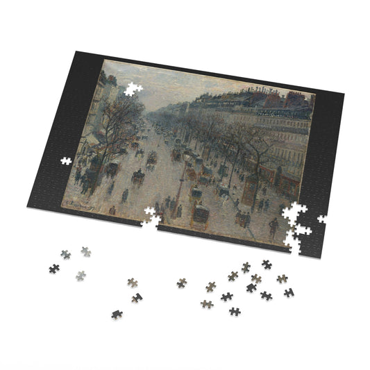 Pissarro's "Boulevard Montmartre, Winter Morning" - 1000pc Jigsaw Puzzle