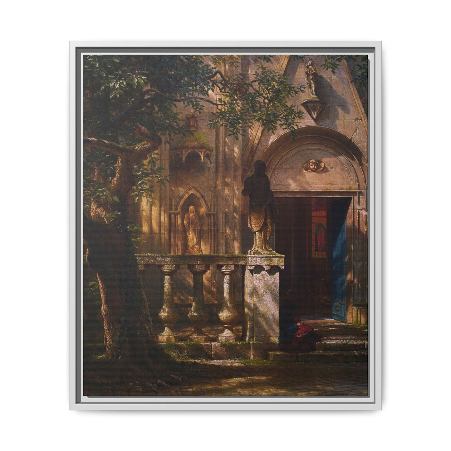 Bierstadt, Albert - Sunlight and Shadow  (1854) - Matte Canvas, Framed