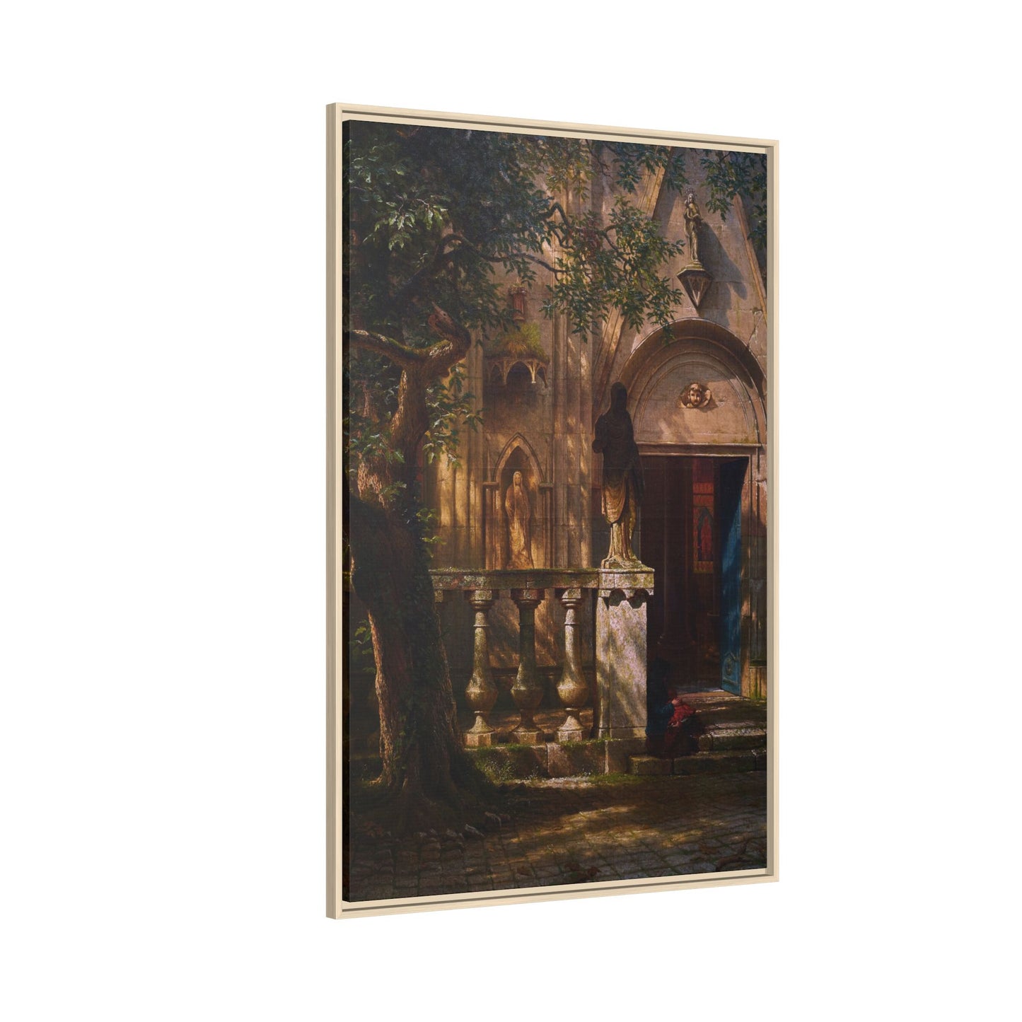 Bierstadt, Albert - Sunlight and Shadow  (1854) - Matte Canvas, Framed