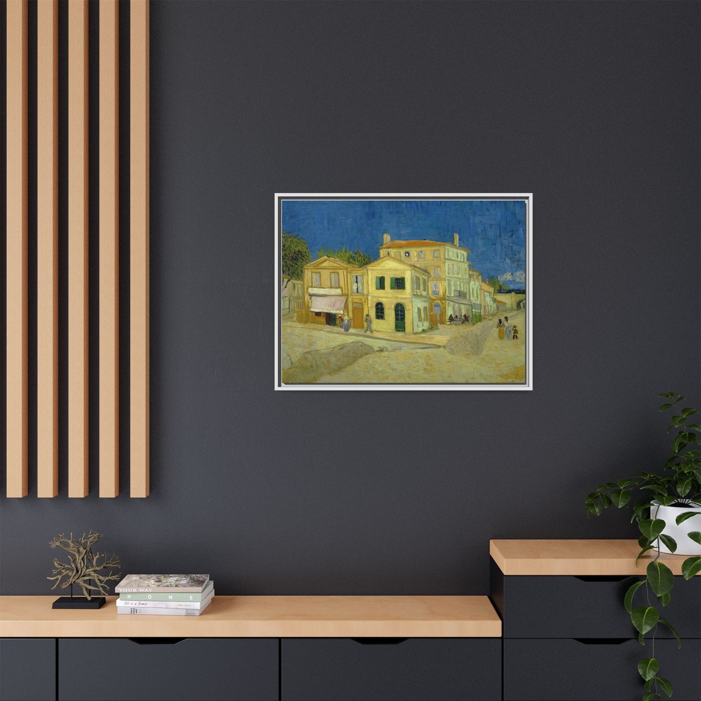 Van Gogh, Vincent - The Yellow House (1888) - Matte Canvas, Framed
