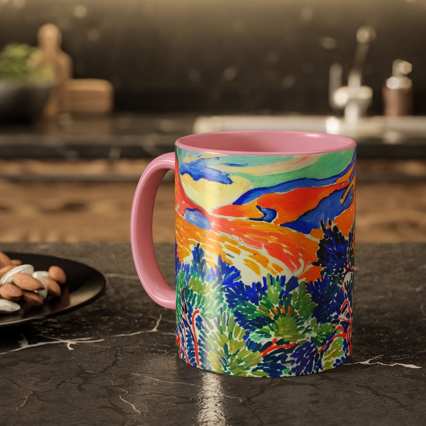 Derain, André - Mountains at Collioure (1905) - Colorful Accent Mugs