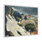 Cézanne, Paul - L’Estaque, Melting Snow (1870) - Matte Canvas, Framed