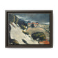 Cézanne, Paul - L’Estaque, Melting Snow (1870) - Matte Canvas, Framed