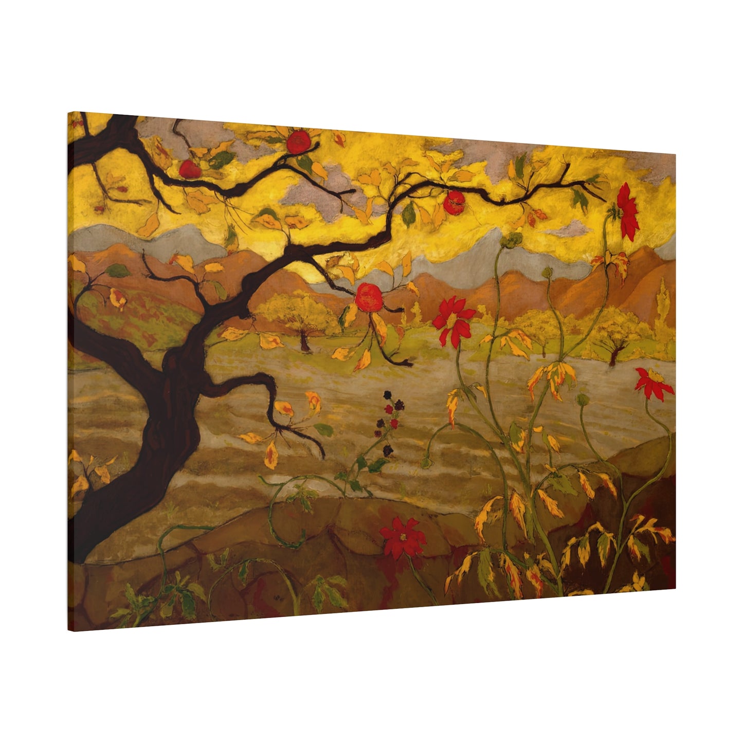 Ranson, Paul - Apple Tree with Red Fruit (1902) - Canvas Block, unframed