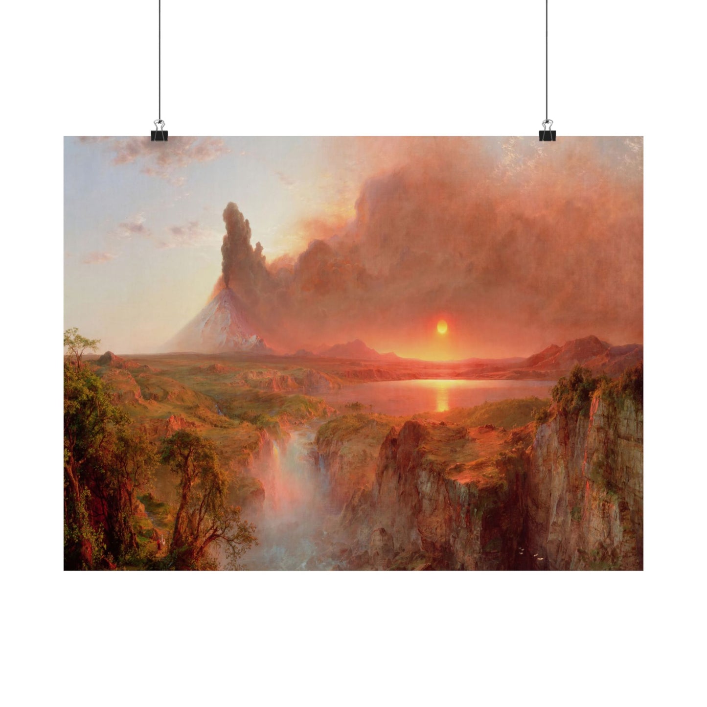 Church, Frederic Edwin - Cotopaxi -Eruption (1862) - Satin Posters
