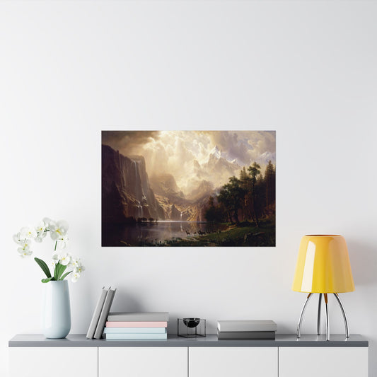 Bierstadt, Albert - Among the Sierra Nevada, California (1868) - Satin Posters