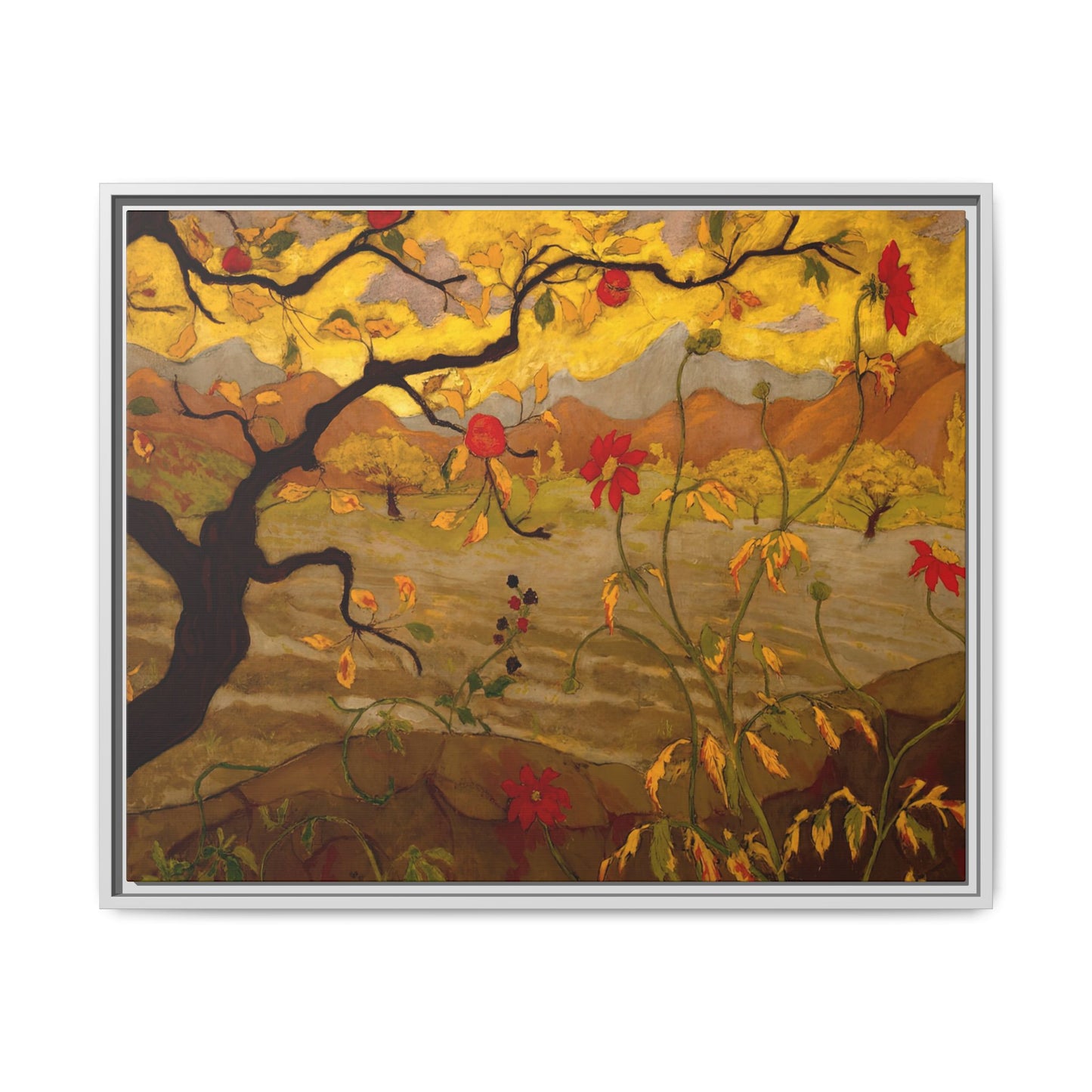 Ranson, Paul - Apple Tree with Red Fruit (1902) - Matte Canvas, Framed