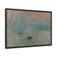 Monet, Claude - Impression, Sunrise (1872) - Matte Canvas, Framed