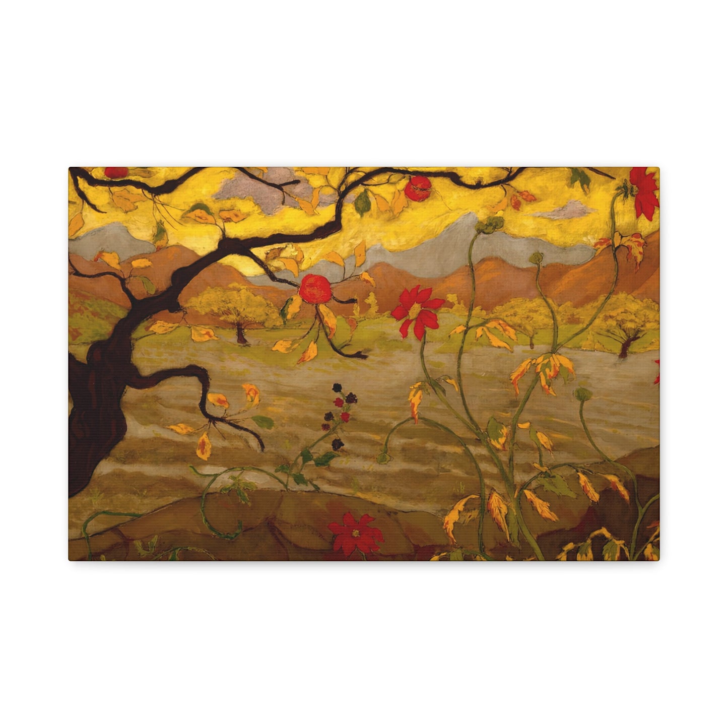 Ranson, Paul - Apple Tree with Red Fruit (1902) - Canvas Block, unframed